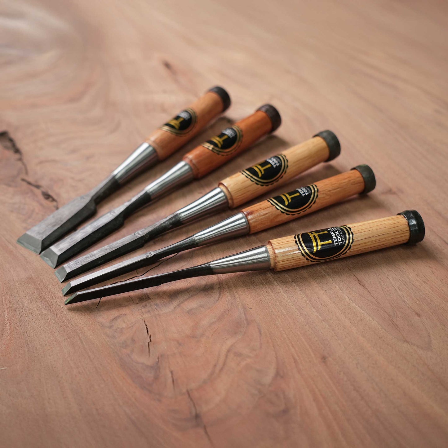 Japanese Bench Chisels Box Set (1", ¾", ½", ¼", ⅛")