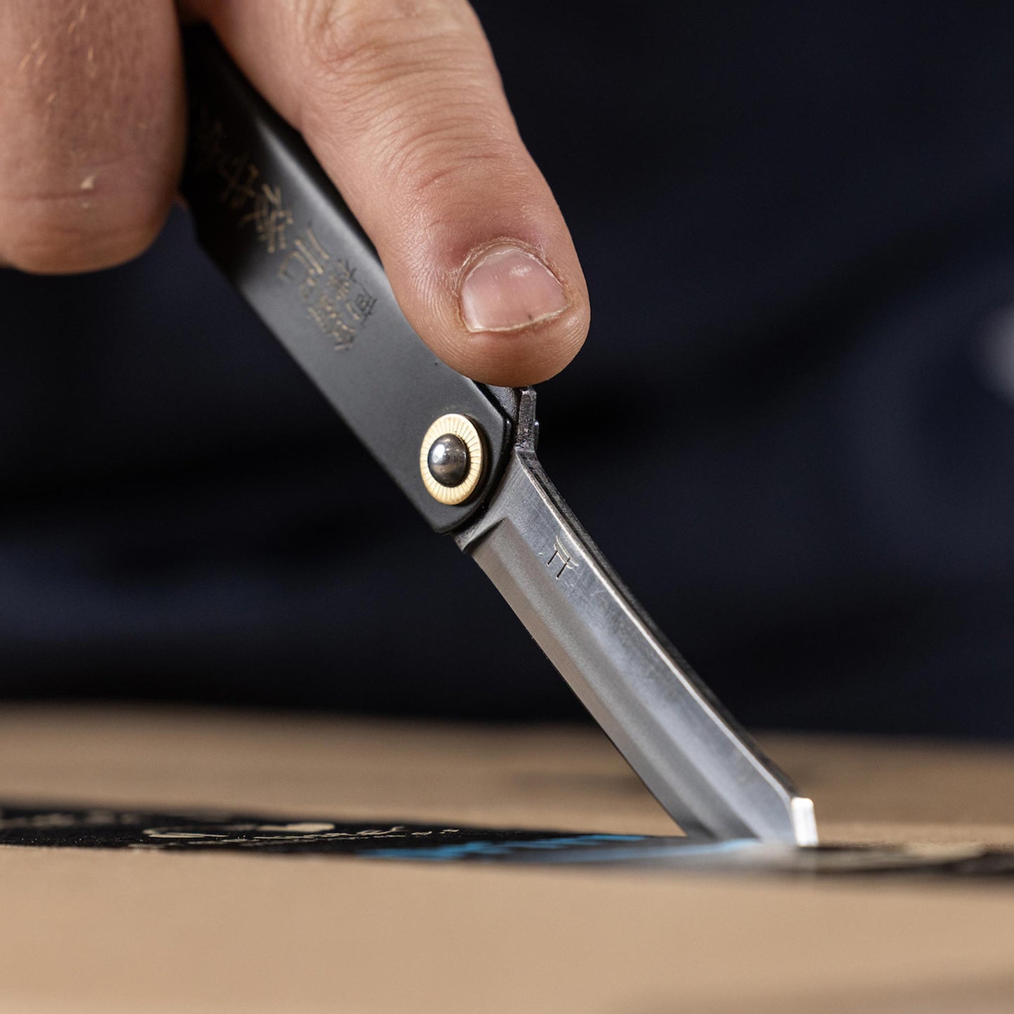 Japanese Traditional Pocket Knife | Black Higonokami