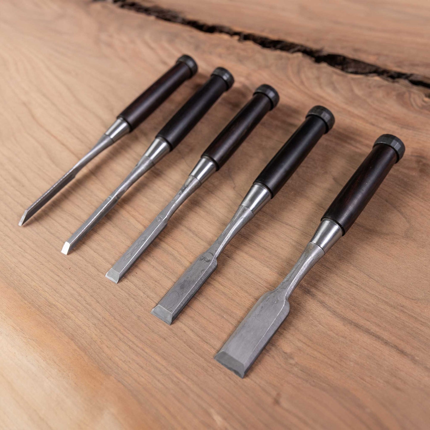 Damascus Chisel 5-Piece Set | Oire Nomi