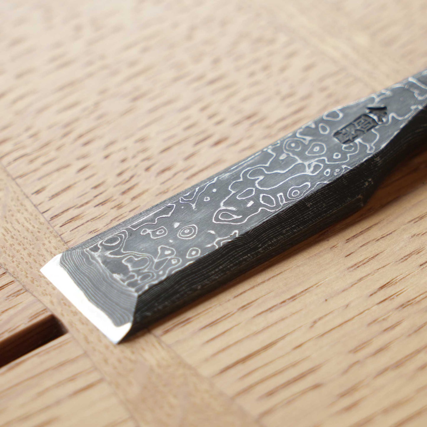 Japanese Damascus Wakizashi Nomi Bench Chisel