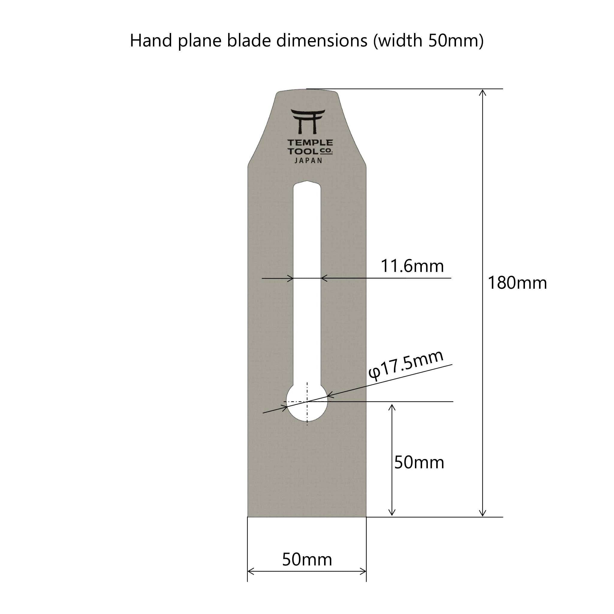 Replacement Plane Blade — Japanese Laminated Blue Paper Steel